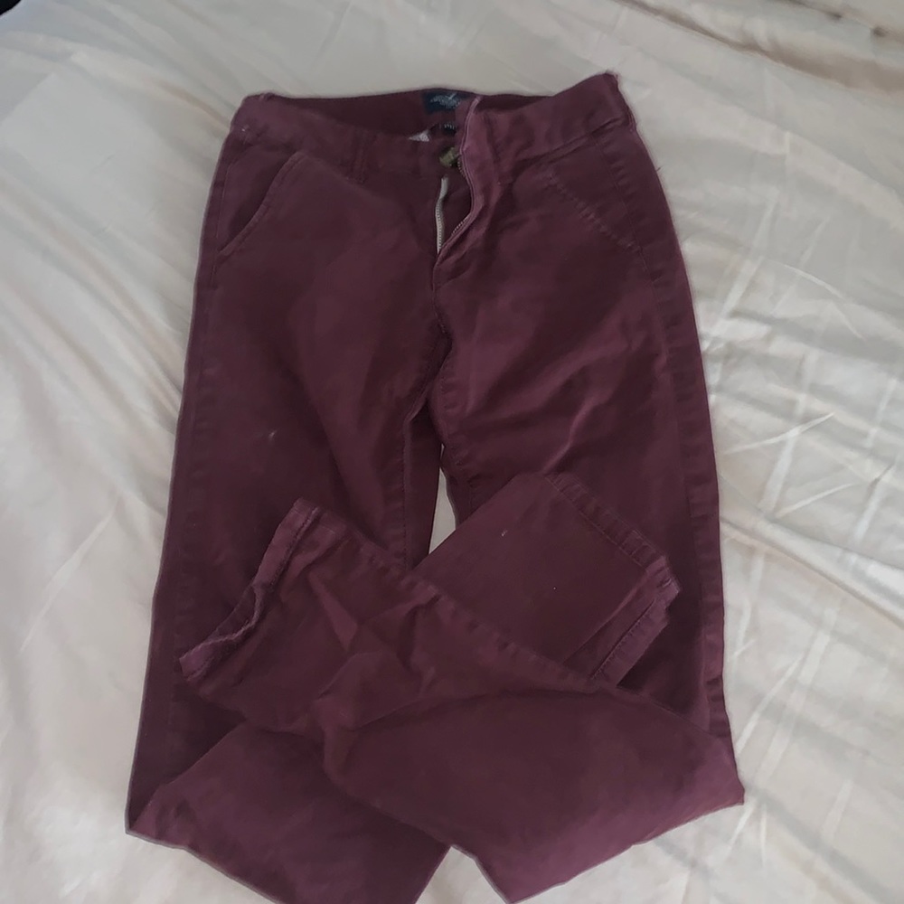 American eagle maroon pants